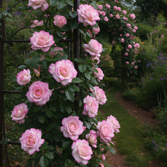 Trandafiri Cățărători Parfumați - Country Blues - Rădăcină Ambalată - Aqua Flowers