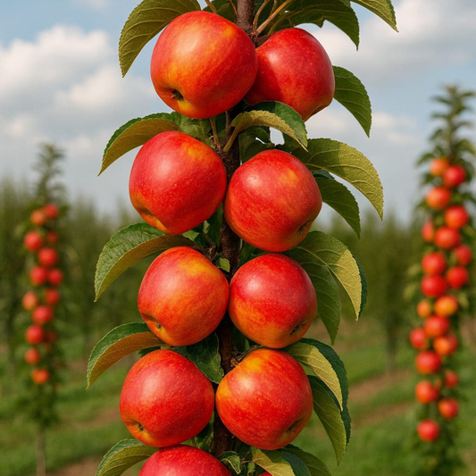 Măr Columnar Fire Glow – Rădăcină Ambalată Anul 3 – Aqua Flowers