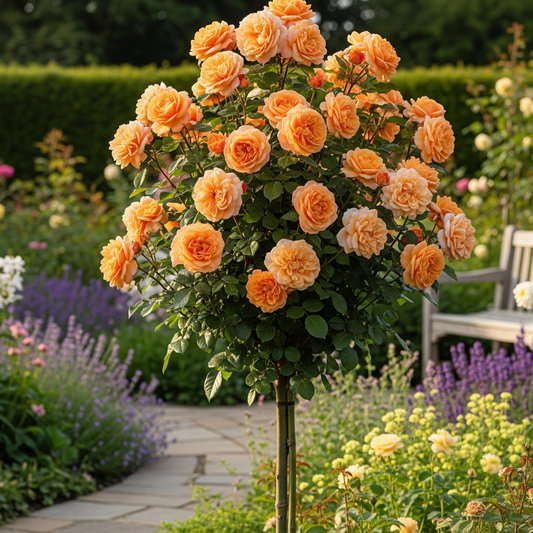 Trandafiri Pomișor - Orange - Rădăcină Ambalată Anul 2 - Aqua Flowers