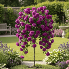 Trandafiri Pomișor Plângător - Purple - Rădăcină- Anul 3- Aqua Flowers