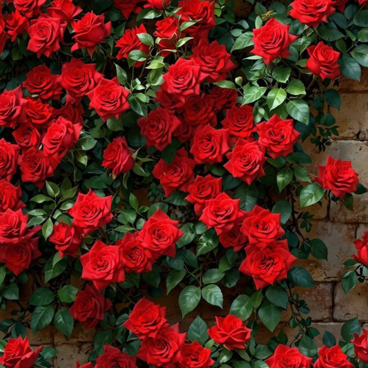 Trandafiri Cățărători Parfumați - Mushimara Red - Rădăcină Ambalată - Aqua Flowers