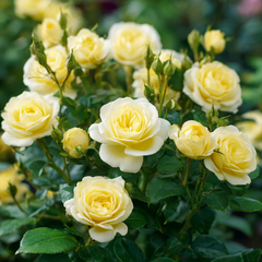 Trandafiri Floribunda - Lemon Siluette - Anul 3 - Ghiveci 2L