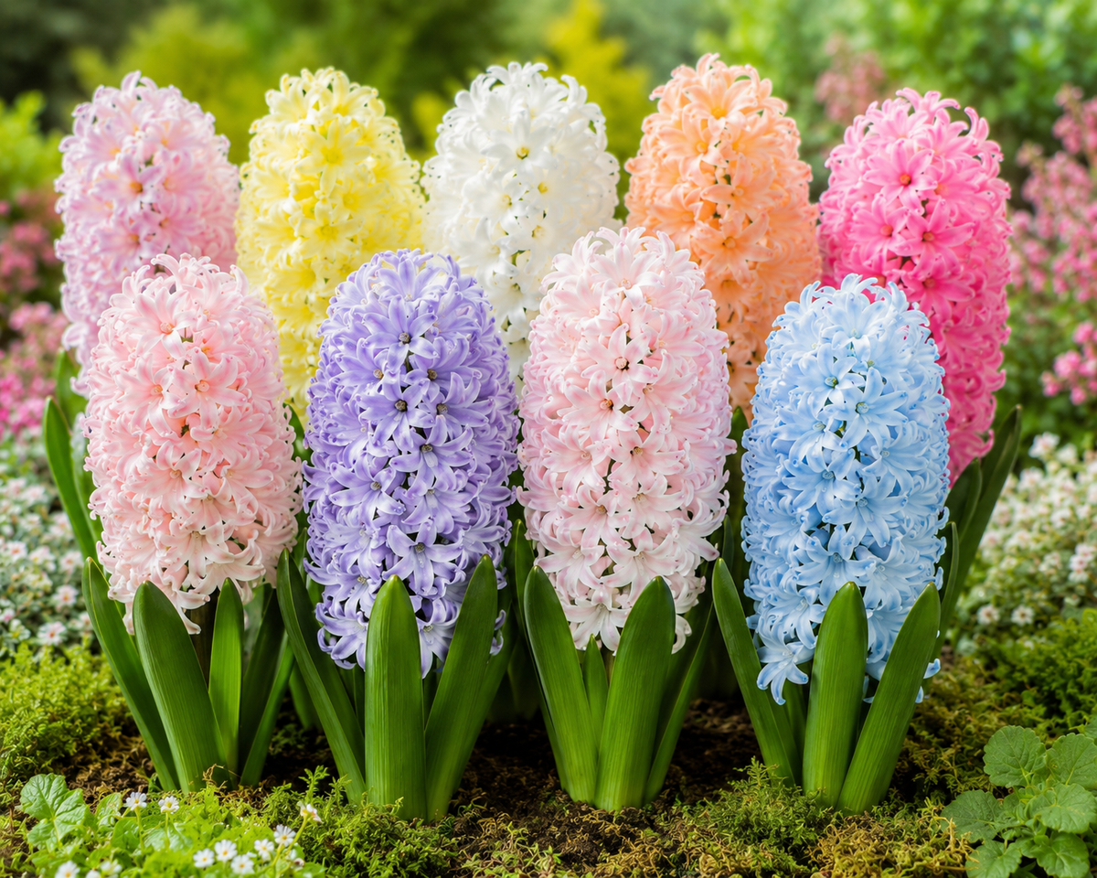 Bulbi de Zambile Floral Mix Pastel - Pachet 20 Bulbi