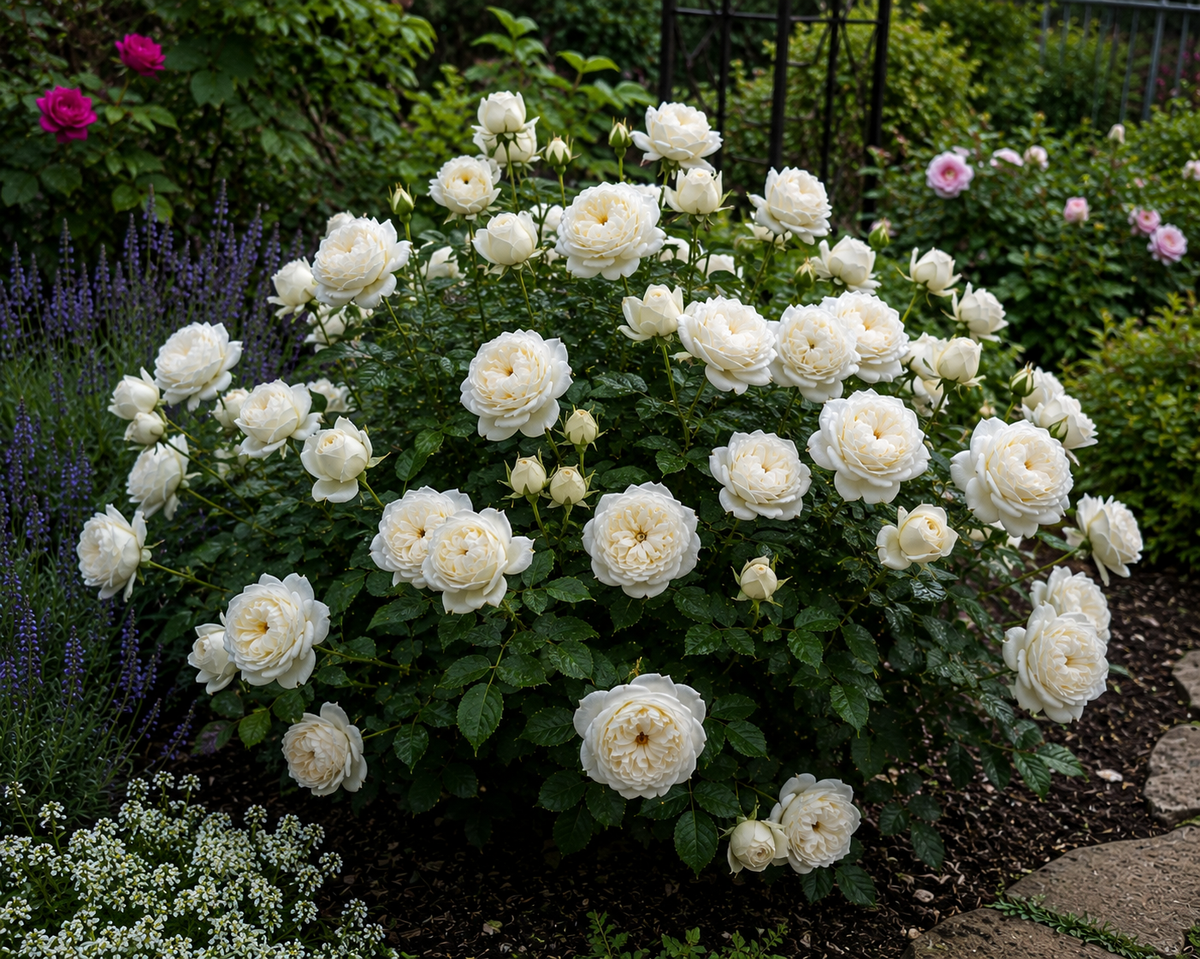 Trandafir Mini-tufă „Avalanche Bouquet” – Ghiveci P14 Anul 2