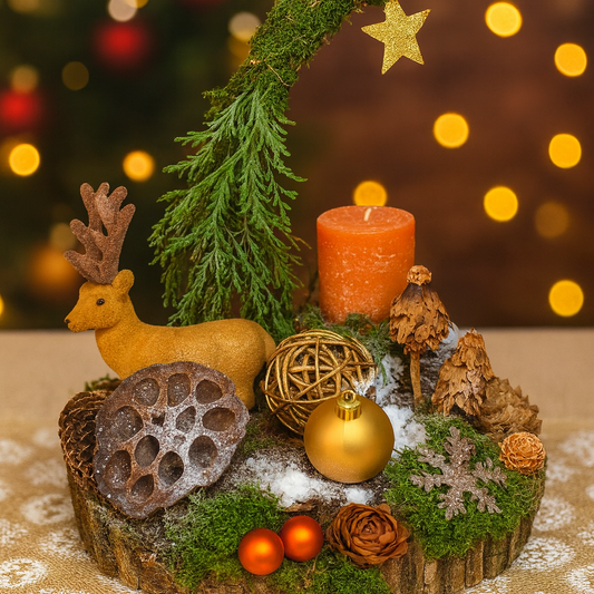 Aranjament de Crăciun – Rustic Christmas - Brad Natural