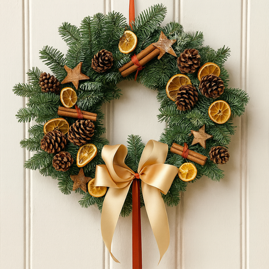 Coroniță Crăciun Natural Christmas - Brad Natural – Dimensiune 40 - 50 cm