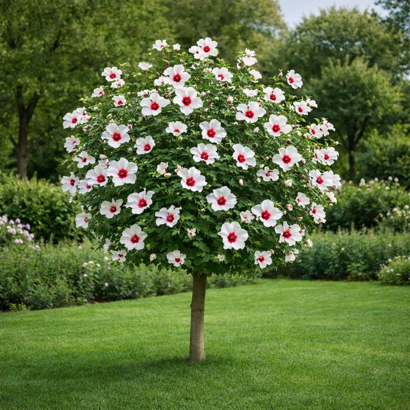 Hibiscus Pomisor alb - Ghiveci 3L - H 90-110 CM