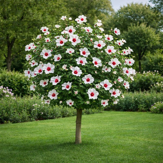 Hibiscus Pomisor alb - Ghiveci 3L - H 90-110 CM