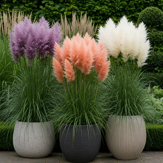 Iarbă de Pampas x 3 ghivece 2L - Boho Beauty
