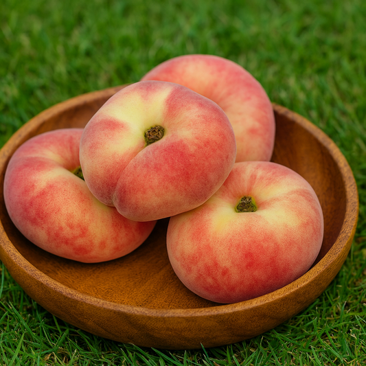Piersic Columnar Plat Donut - Rădăcină Ambalată Anul 2-3 - Aqua Flowers