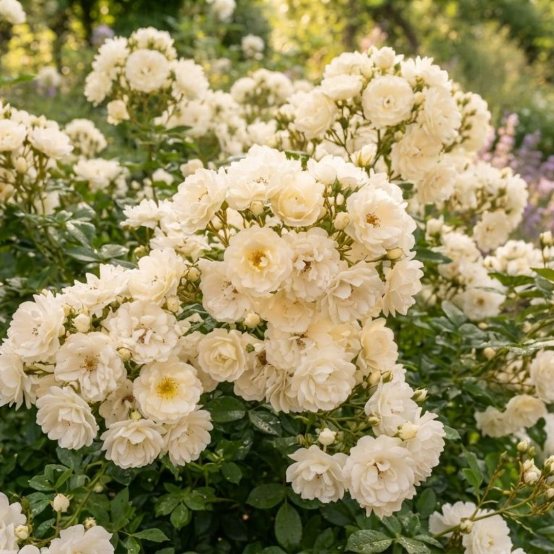 Trandafiri Floribunda Parfumaţi - Bell White - Anul 3 - radacina ambalata
