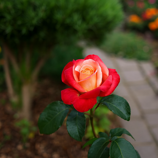 Trandafiri Teahibrizi Parfumaţi - Free Spirit - Rădăcină Ambalată Anul 3 - Aqua Flowers