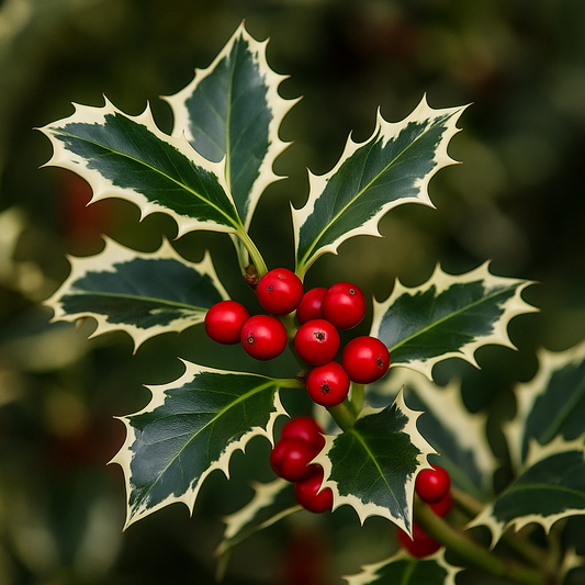 Ilex Aquifolium Argentea – Ghiveci 2L (50–60 cm) – Aqua Flowers