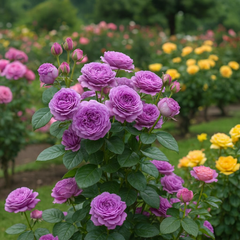 Trandafiri Floribunda Parfumaţi - Purple Magic - Rădăcină Ambalată - Aqua Flowers