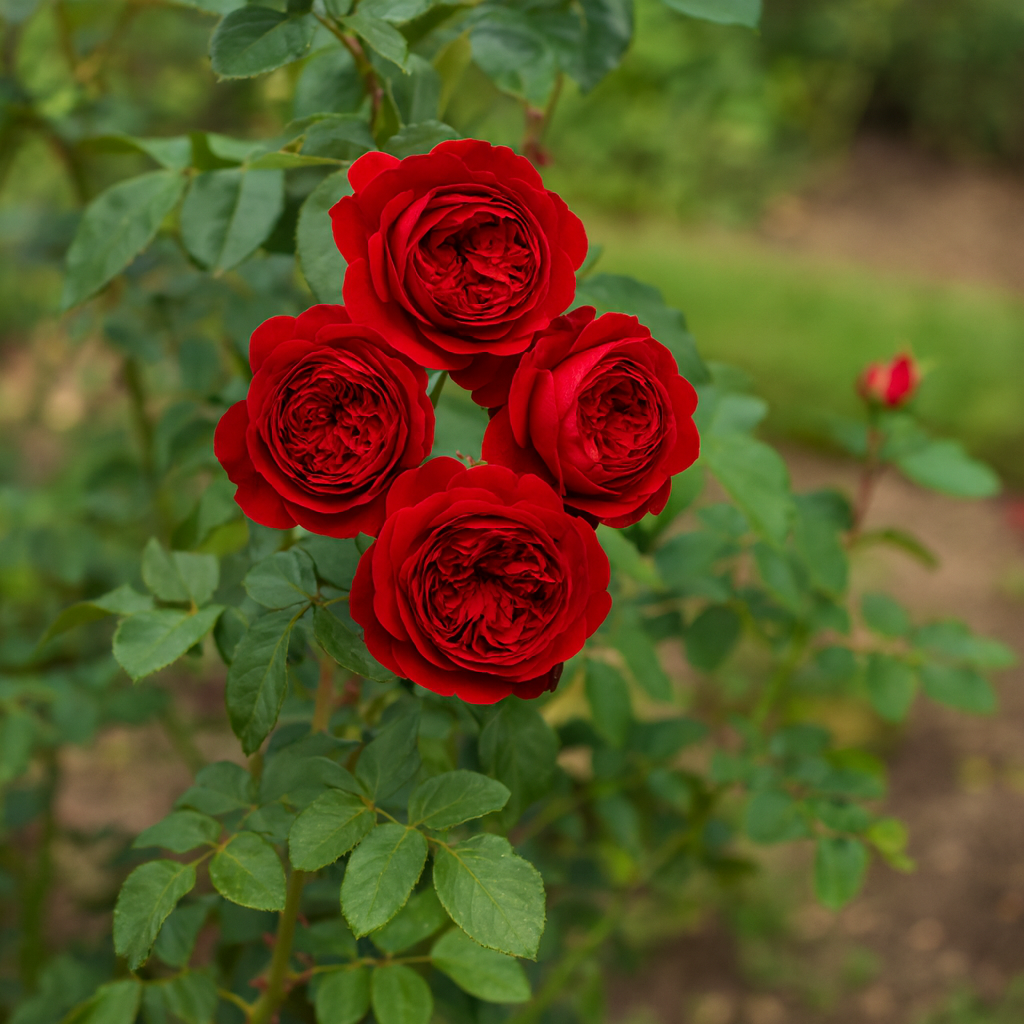 Trandafiri Floribunda Parfumaţi - Red - Rădăcină Ambalată Anul 3 - Aqua Flowers