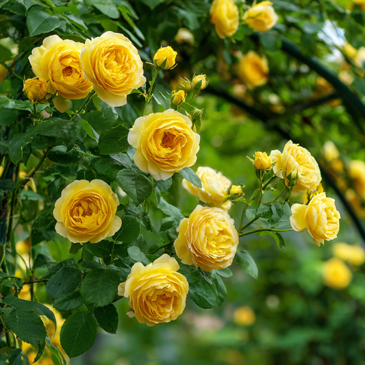 Trandafiri catǎratori - Golden Showers - Ghiveci 2L - Aqua Flowers