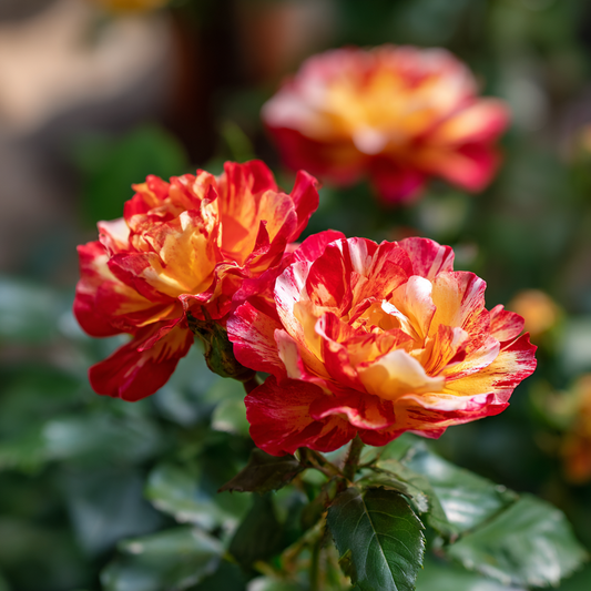 Trandafiri Floribunda - Rumba - Ghiveci 2L - Anul 3 - Aqua Flowers
