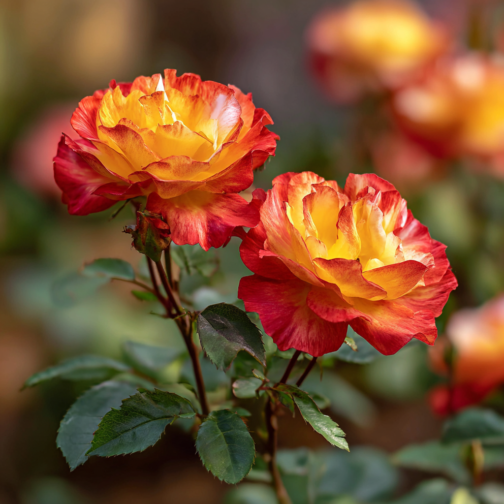 Trandafiri Floribunda - Rumba - Ghiveci 2L - Anul 3 - Aqua Flowers