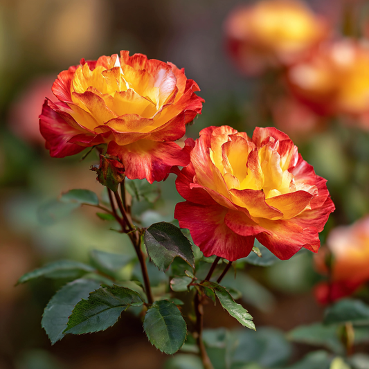 Trandafiri Floribunda - Rumba - Ghiveci 2L - Anul 3 - Aqua Flowers
